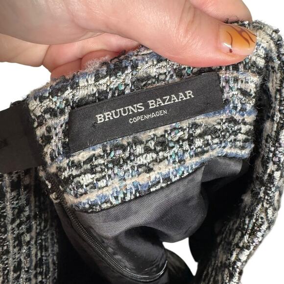 Bruuns Bazaar Trillium Maeda Tweed Skirt Wool Blend EU 36 US 6 Work Preppy - Picture 9 of 13